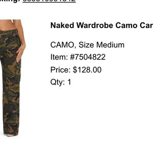 Naked Wardrobe Cargo Pants